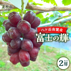 【ふるさと納税】 ブラックシャインマスカット 2025年 先行予約 2房 セット 期間限定 数量限定 富士の輝 新品種 葡萄 ぶどう ブドウ フルーツ 果物 大粒 濃厚 コク 甘い 希少種 シャインマスカット 山梨県 北杜市 八ヶ岳南麓 送料無料