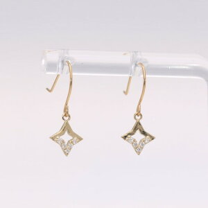 【ふるさと納税】AQ-295 LB-63  KeriA K10 ラボグロウン ダイヤモンド ピアス アクセサリー ジュエリー プレゼント フック スター