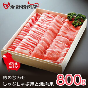 【ふるさと納税】眠り豚はるな 詰め合わせ(しゃぶしゃぶ用と焼肉用)800g ふるさと納税 豚肉 しゃぶしゃぶ 焼肉 笛吹市 肉 お肉 詰め合わせ 贈り物 ギフト プレゼント 山梨県 送料無料 012-