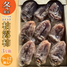 【ふるさと納税】【先行予約★26年12月〜27年1月発送】山梨県笛吹市産 ころ柿 枯露柿 小 3号箱 約600g（9〜12個) ふるさと納税 笛吹市 国産 人気 期間限定 旬 果物 フルーツ 山梨県 送料無料 156-013