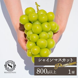 【ふるさと納税】＜25年発送＞【2026年発送★先行予約】「マルエス農園」プレミアムシャインマスカット　1房　800g以上 ふるさと納税 笛吹市 国産 人気 期間限定 旬 果物 フルーツ 山梨県 送料無料 216-002