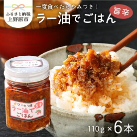 【ふるさと納税】 【母の日】 【父の日】 ラー油 唐辛子 ネギ ごはん セット ラー油でごはん ご飯のお供 6本セット 送料無料 山梨県 上野原市