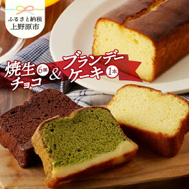 【ふるさと納税】 【父の日】 ＼しっとりふわふわな新触感スイーツ♪／ 焼き菓子 詰め合わせ 焼生チョコ 6個セット ブランデーケーキ 洋菓子 スイーツ おやつ デザート お取り寄せ お土産 贈り物 ギフト プレゼント 送料無料 ※沖縄県、離島不可 山梨県 上野原市