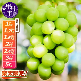【ふるさと納税】 楽天限定 シャインマスカット 選べる容量 1kg 2kg 3kg 5kg 8月 9月 10月 2026年 先行予約 果物 ぶどう 数量限定 期間限定 フルーツ おすすめ 産地直送 本場 山梨県 甲州市 社員マスカット ランキング まずはお試し 10000円 以下 マスカット（LMS）