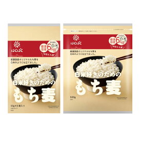 【ふるさと納税】＜選べる内容量＞白米好きのためのもち麦 スタンドパック 計1.8kg（300g（50g×6袋）×6袋） / 計3kg（500g×6袋） もち大麦 穀物 食物繊維 ご飯 ごはん 国産 山梨県 中央市 送料無料