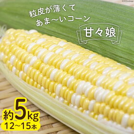 【ふるさと納税】【先行受付】 とうもろこし 甘々娘 約5kg (12〜15本) [泉農園 山梨県 中央市 21470731] 野菜 トウモロコシ コーン スイートコーン 甘い 産地直送