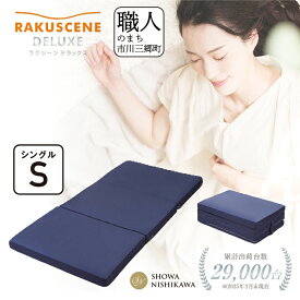 【ふるさと納税】 昭和西川 ラクシーン デラックス マットレス シングル 三つ折り 折りたたみ ベッドマットレス 折り畳み 寝具 敷布団 体圧分散 通気性 寝返りサポート 理想的な寝姿勢 快眠 不眠解消 夫婦 背骨 不眠 蒸れにくい 新生活 健康 熟睡 引越し ふとん [5839-2054]