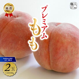 【ふるさと納税】【先行予約】【市川三郷町産】プレミアム 桃2玉　【2025年7月中旬から発送】！Inakakara[5839-2017]