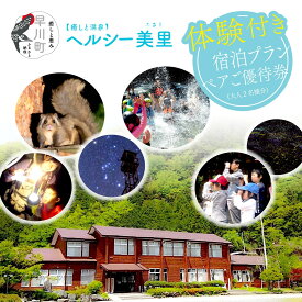 【ふるさと納税】南アルプス生態邑/ヘルシー美里体験付き宿泊プランペアご優待券【 山梨県 早川町 】