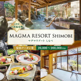 【ふるさと納税】【選べる】MAGMA RESORT Shimobe 宿泊クーポン券（20,000～200,000円分） 宿泊 クーポン 券 ホテル リゾート 温泉 山梨県 身延町