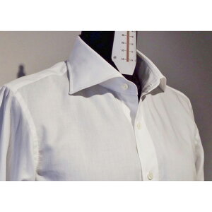 【ふるさと納税】No.260Mサイズ140番手cotton100%ハンドメイドシャツ/ファッションコットン天然素材山梨県
