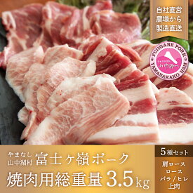 【ふるさと納税】富士ケ嶺ポーク焼肉用総重量3.5kg