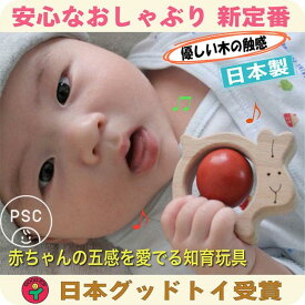 【ふるさと納税】木のおもちゃ/かみかみうさぎ psc 赤ちゃん おもちゃ はがため 歯がため 木のおもちゃ 日本製 車 出産祝いにお薦め がらがら カタカタ 男の子 女の子 プレゼント 木製 玩具