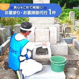 【ふるさと納税】【お墓参り・お墓掃除代行】真心をこめて綺麗に！お墓掃除サービス 1坪 墓地清掃士 プロの石材店連携 写真報告付き！長野県 上田市