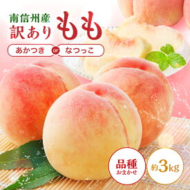【ふるさと納税】南信州産 訳あり 桃 約3kg【2026年先行予約】 | あかつき なつっこ 果物 フルーツ 果実 桃 もも 完熟桃 訳あり わけあり 長野県 飯田市 信州