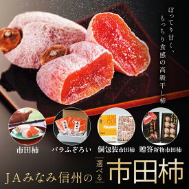 【ふるさと納税】【 選べる 市田柿 】 JAみなみ信州 DMセンター飯田市 | いつもの市田柿 トレー | バラふぞろい パック | 贈答用 化粧箱入り | 柿 かき 干し柿 市田柿 国産 特産品 ドライフルーツ 甘い 果物 フルーツ 南信州 長野県 飯田市