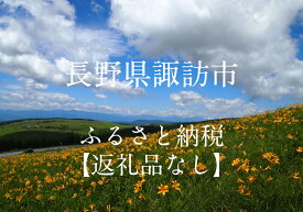【ふるさと納税】長野県諏訪市 返礼品なし（寄附のみの受付となります）／諏訪市