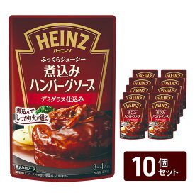 【ふるさと納税】「ハインツ」煮込みハンバーグソース デミグラス仕込み　10個