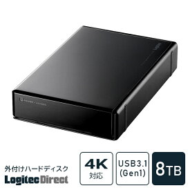 【ふるさと納税】【105-01】ロジテック HDD 8TB USB3.1(Gen1) / USB3.0 国産 TV録画 省エネ静音 外付け ハードディスク【LHD-EN80U3WS】