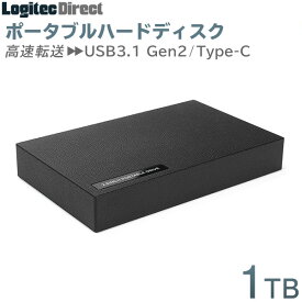 【ふるさと納税】【037-08】 ロジテック ハードディスク(HDD) 1TB ポータブル TypeC【LHD-PBR10UCBK】