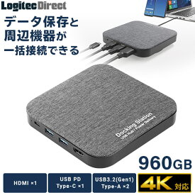 【ふるさと納税】【045-12】ロジテック ドッキングステーション SSD 960GB【LMD-DHU960PD】