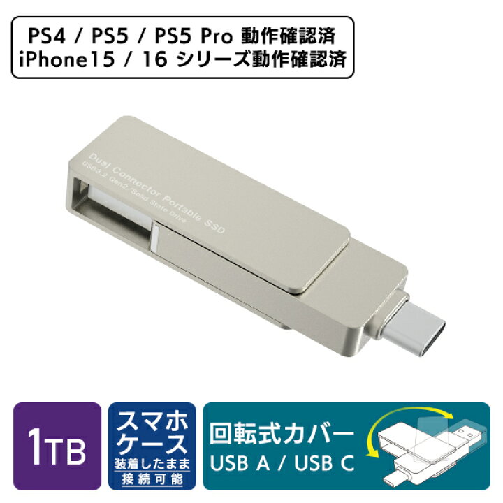 Logitec ポータブルSSD 1TB LMD-SPCH100UAC 2個楽天市場】【ふるさと 