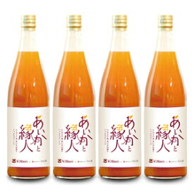 【ふるさと納税】100%にんじん×りんご（あいかの香り）ジュース！4本入り！VC長野トライデンツコラボ製品！（りんご・リンゴ・林檎）長野県　伊那市　ふるさと納税　与古美