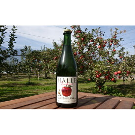 【ふるさと納税】【信州産りんご】辛口シードル「HALLE」（750ml×1本） お酒 アルコール リンゴ サンふじ