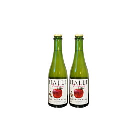 【ふるさと納税】【信州産りんご】辛口シードル「HALLE」（375ml×2本）　【お酒・りんご・林檎】