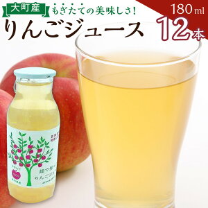 【ふるさと納税】りんごジュースセット12本×180ml 大町産 | 飲料 果実飲料 ドリンク 食品 人気 おすすめ 送料無料