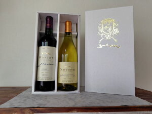 【ふるさと納税】五一わいん エステートメルロ・シャルドネ ギフトセット(箱付)720ml×各1本 | ワイン 赤 白 五一わいん メルロ シャルドネ ギフト 箱付き 桔梗ヶ原 長野県 塩尻市