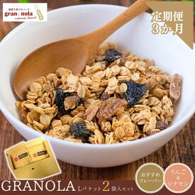 【ふるさと納税】【定期便3ヶ月】厳選大麦グラノーラ Lパケットセット|保存料 不使用 シリアル 大麦 国産 ドライフルーツ 低糖質 置き換え ダイエット トッピング お菓子 詰合せ セット 食べ比べ 信州 長野 千曲市 送料無料
