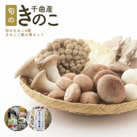 【ふるさと納税】旬のきのこ6種+きのこご飯の素セット 有機栽培 炊き込みご飯の素| 信州 長野 千曲市 送料無料