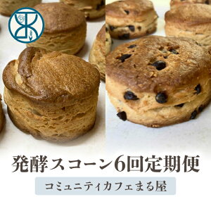 【ふるさと納税】【6回定期便】発酵スコーン10個 コミュニティcafe まる屋