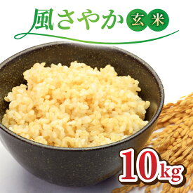 【ふるさと納税】令和7年産新米！長野県オリジナル品種「風さやか」玄米10kg　※2025年10月上旬以降順次発送