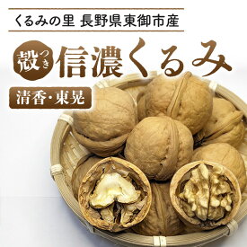 【ふるさと納税】2025年産 長野県東御市産 殻付き信濃くるみ （品種 清香 、東晃 ）