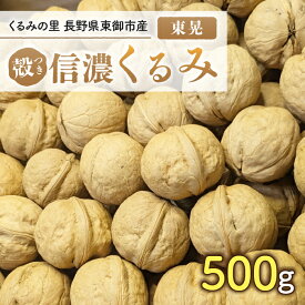 【ふるさと納税】2025年産 長野県東御市産 殻付き信濃くるみ 500g（品種 東晃）
