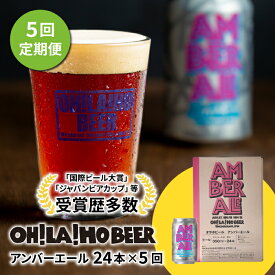 【ふるさと納税】クラフトビール アンバーエール 24本セット 定期便 (5回) オラホビール お酒 おしゃれ 地ビール ギフト 美味しい 国産 長野県東御市