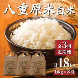 【ふるさと納税】（3回定期便）八重原米 精米 6kg (2kg×3袋) お米 コシヒカリ白米 美味しい 甘い 長野県東御市