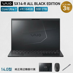 yӂ邳Ɣ[ŁzVAIO SX14-RiALL BLACK EDITIONF2024N11fj @Ɠd@p\R@PC@쌧@ܖs