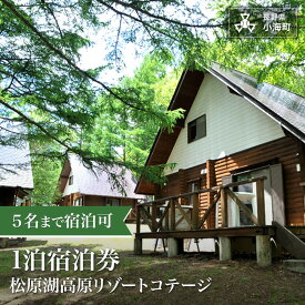 【ふるさと納税】松原湖高原リゾートコテージ1泊無料券| 松原湖 コテージ 宿泊