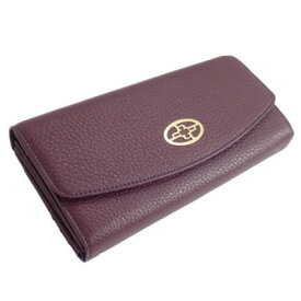 【ふるさと納税】【濱野皮革工藝】フィオーレ ロングウォレット フラップ長財布(プラム)10-70027-6401【1532523】