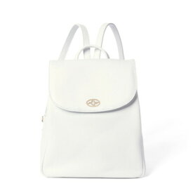 【ふるさと納税】【濱野皮革工藝】フィオーレ2wayリュックII(ホワイト×ゴールド)【1540479】