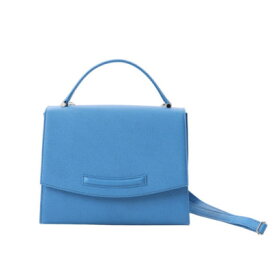 【ふるさと納税】【濱野皮革工藝 HAMANO バッグ】グレース 2WAYショルダーハンドバッグ(ブルー)【1639980】