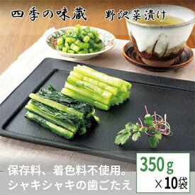 【ふるさと納税】野沢菜浅漬お一人様セット(350g×10袋)【 漬物 野沢菜漬け お土産 長野 】【配送不可地域：離島】【1049395】