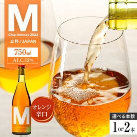 【ふるさと納税】オレンジワイン("M") | お酒 アルコール オレンジワイン シャルドネ たてしなップルワイナリー 立科町