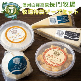 【ふるさと納税】長門牧場　自社製造ナチュラルチーズバラエティセット　クリスマススイーツギフト　長野県お歳暮　信州味噌