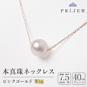 【ふるさと納税】本真珠 ・ ピンクゴールドペンダントネックレス【1070467】