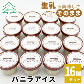 【ふるさと納税】NEW★マダガスカル産 バニラビーンズを使用しした！濃厚 バニラアイスクリーム 16個入り 80ml 生乳 牛乳 ミルク スイーツ アイスクリーム バニラ　マダガスカル産 バニラビーンズ 10000円 プレミアム バニラアイス バニラアイスクリーム 人気