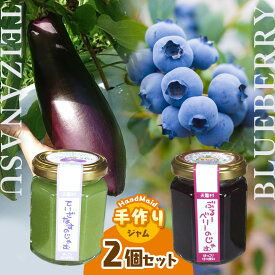 【ふるさと納税】ていざなすのじゃむ、ぶるーべりーのじゃむ セット | 加工品 ジャム 野菜 果物 なす 茄子 ていざなす ブルーベリージャム ブルーベリー 加工品 長野県 南信州 天龍村